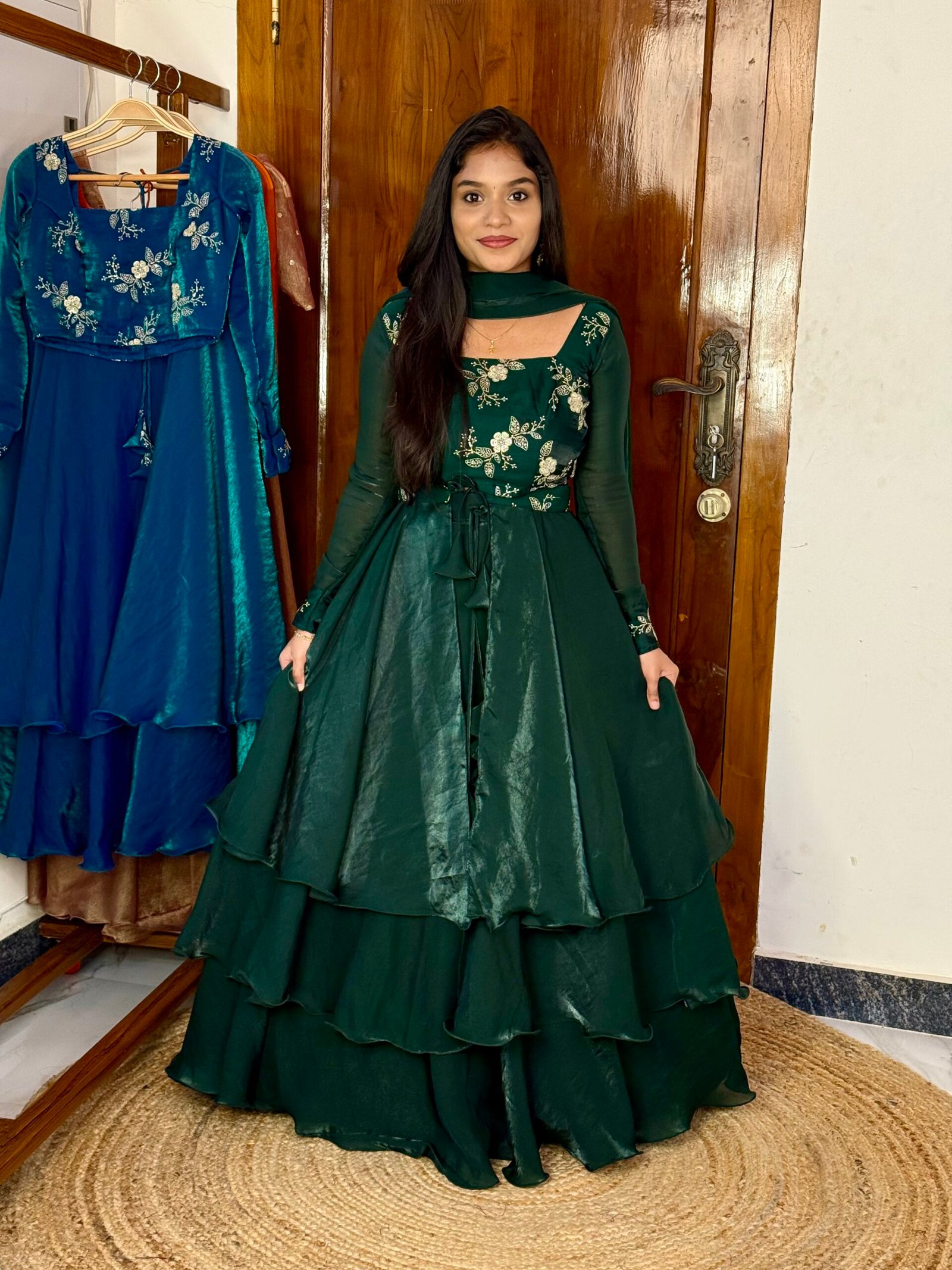 3 in 1 LEHENGA - Green