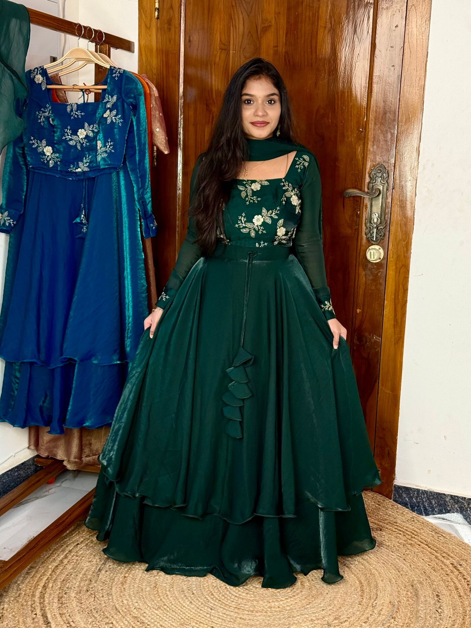 3 in 1 LEHENGA - Green