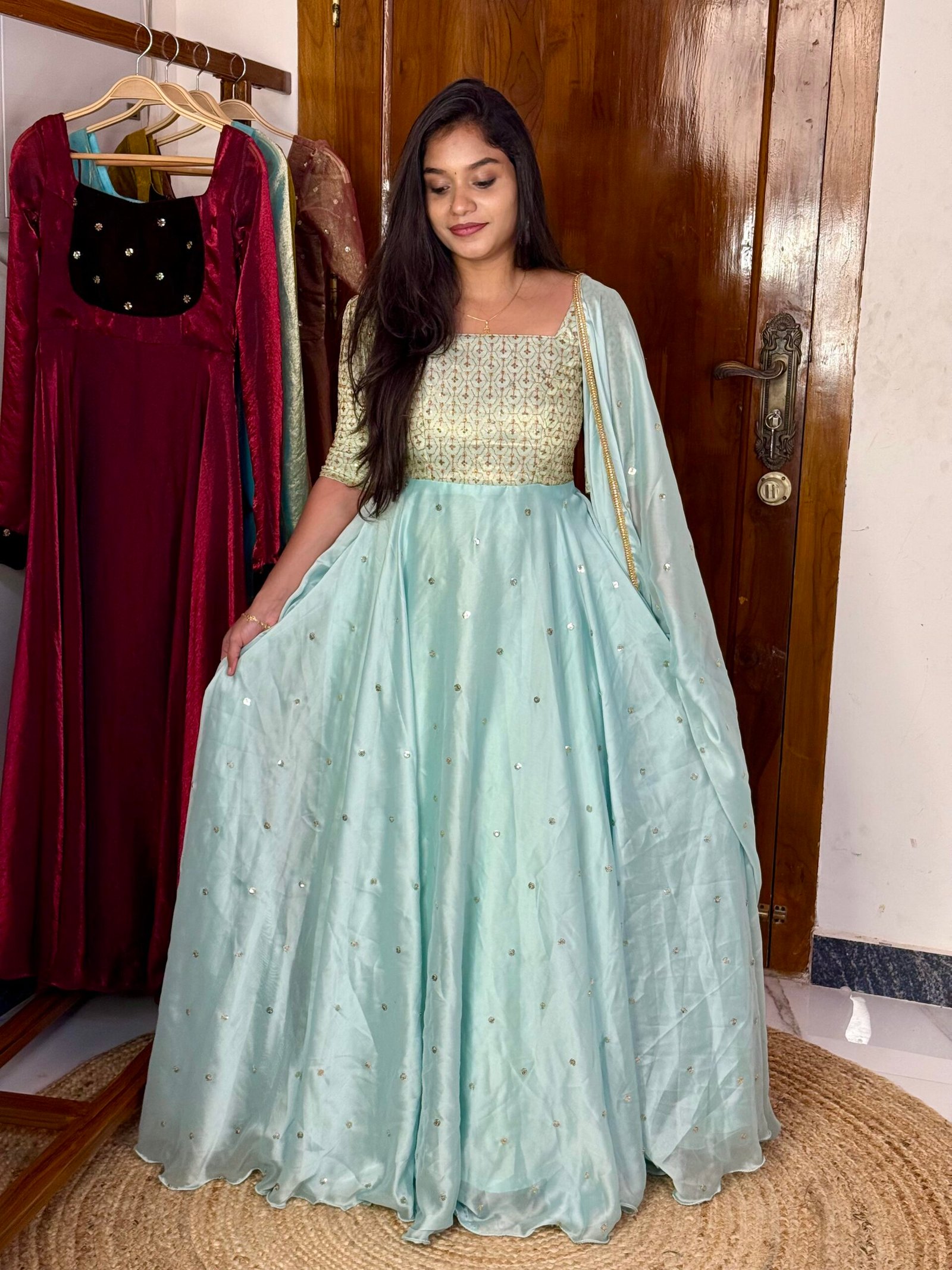 CHRISTMAS - Ice blue maxi