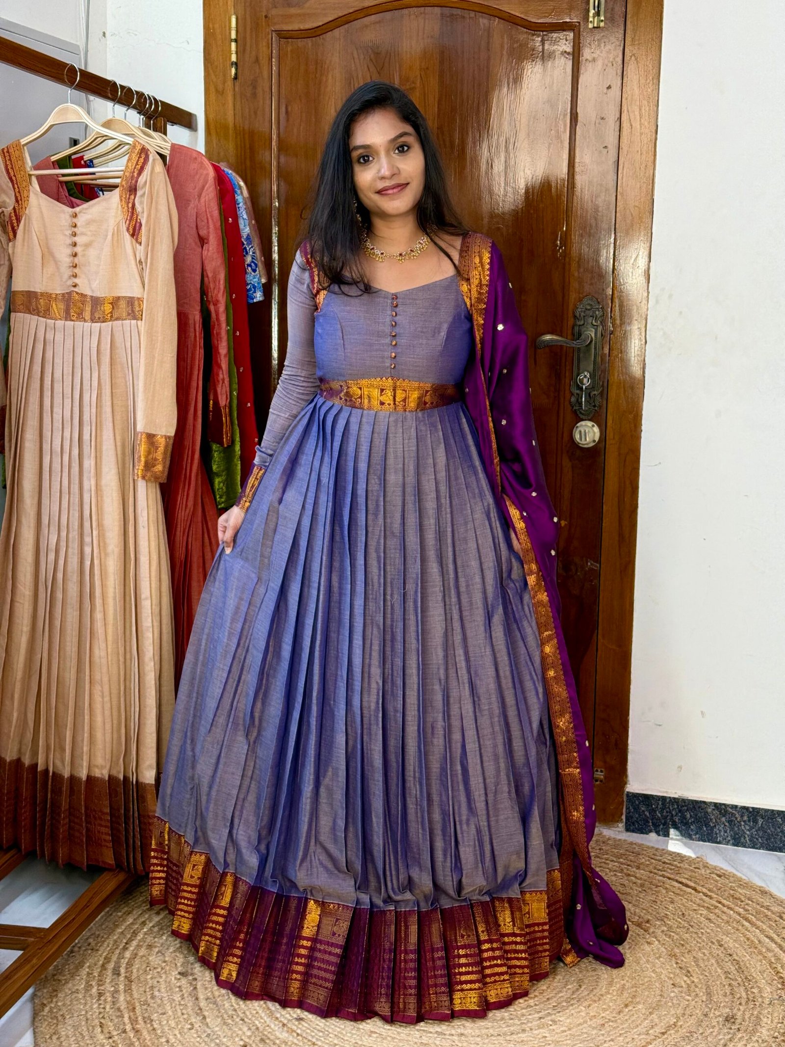Ezhil Lavender Maxi dress