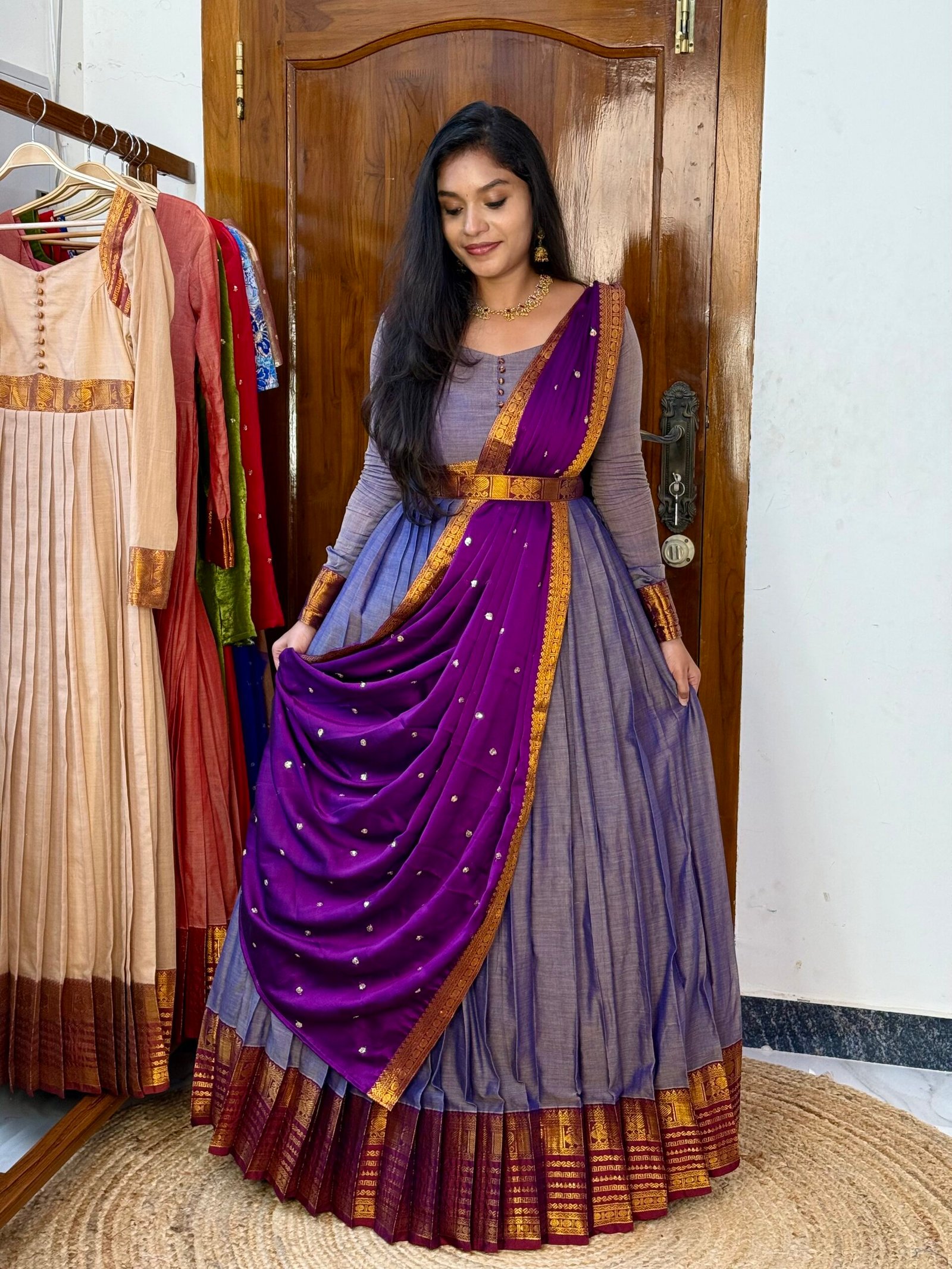 Ezhil Lavender Maxi dress