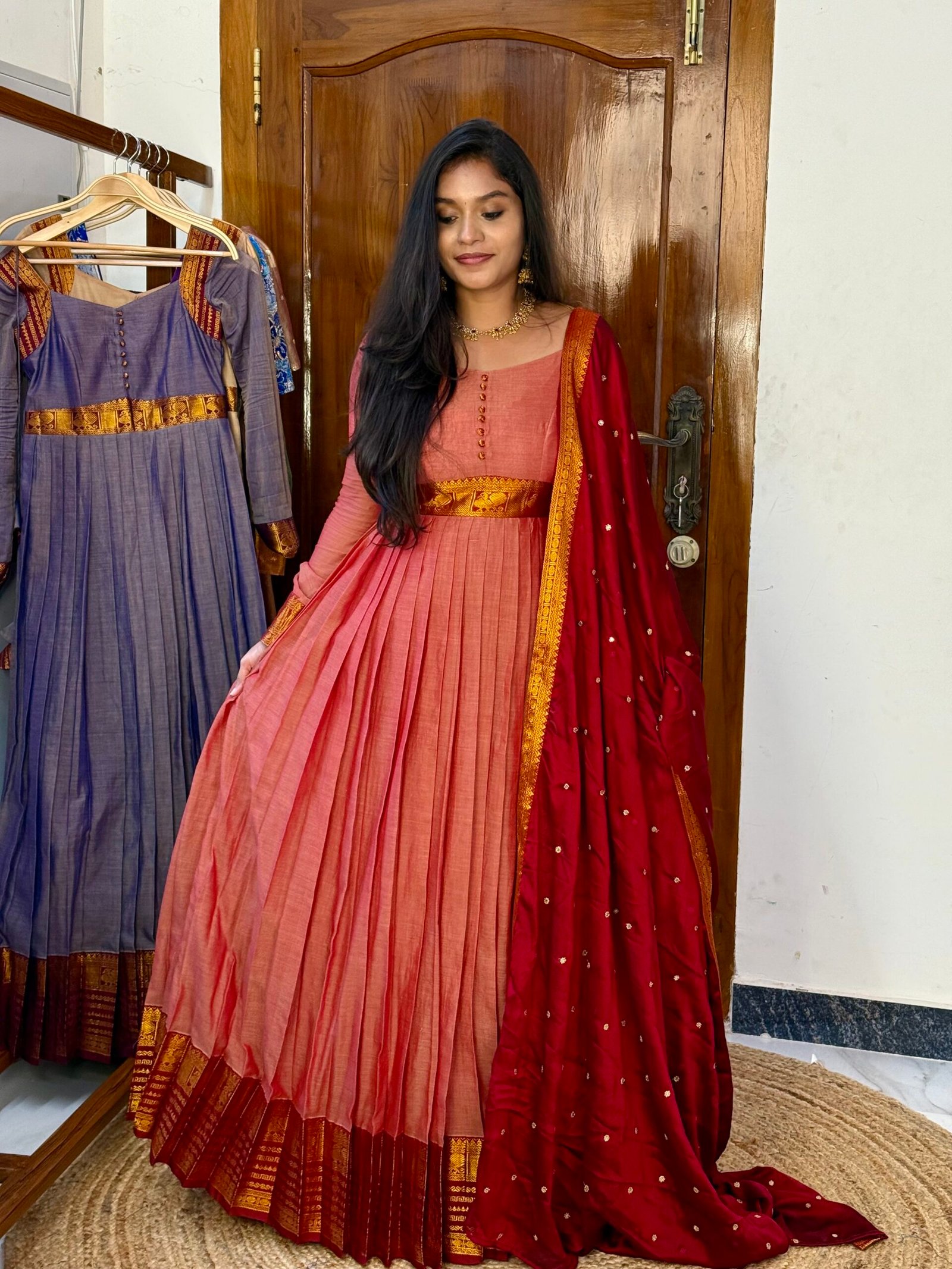 Ezhil Pink Maxi dress