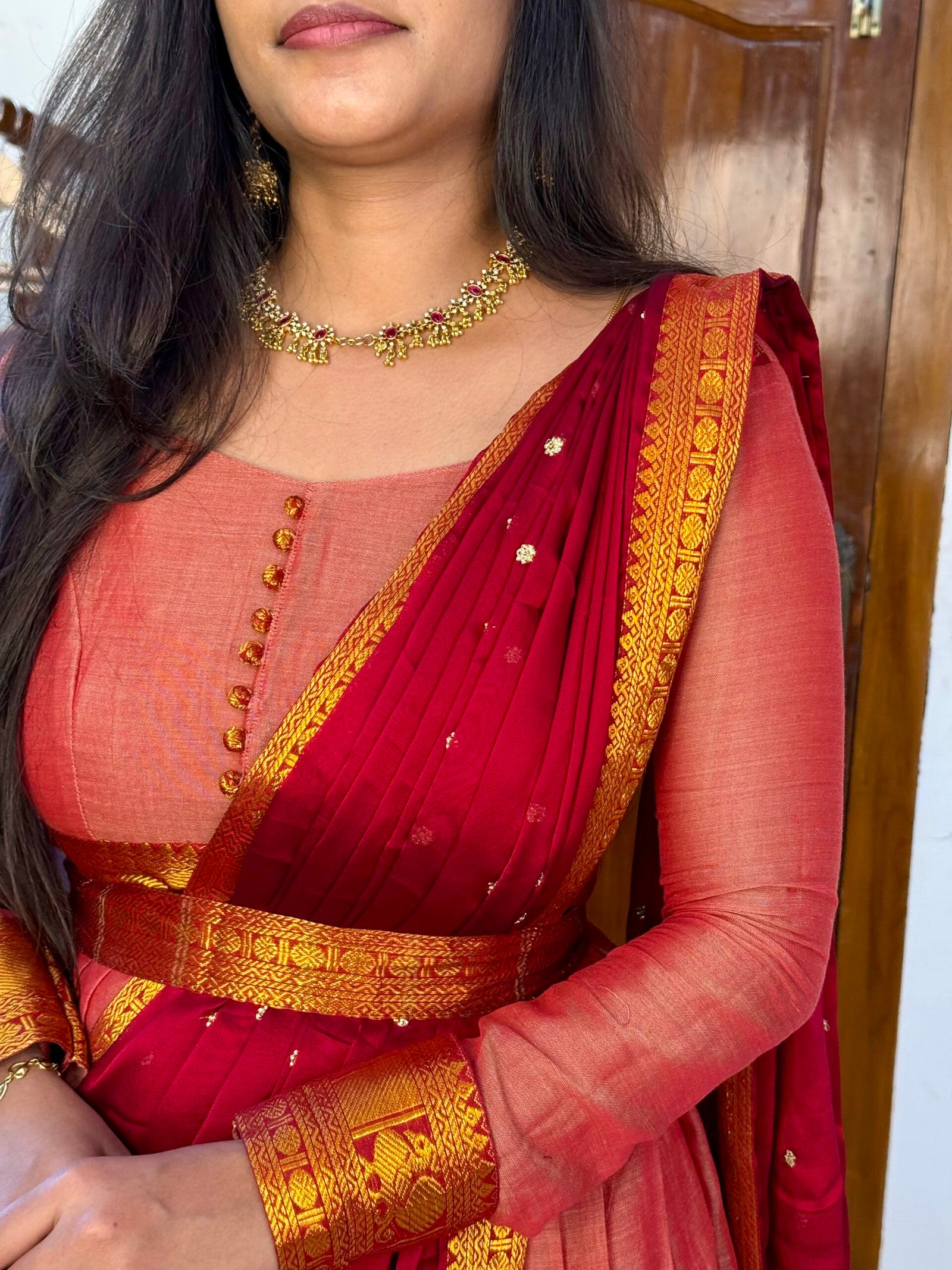 Ezhil Pink Maxi dress