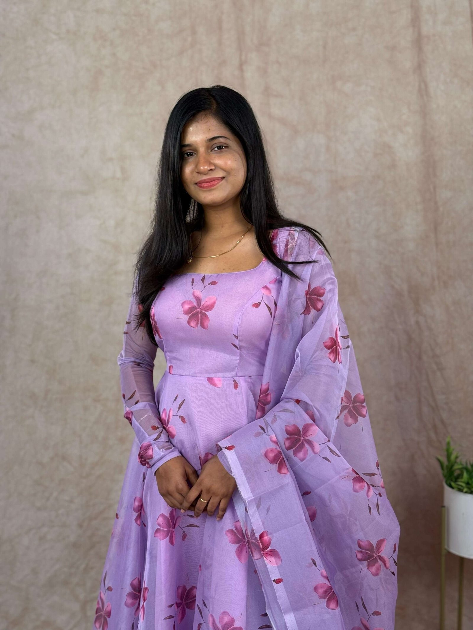 FLORAL ORGANZA - LAVENDER (Maxi)