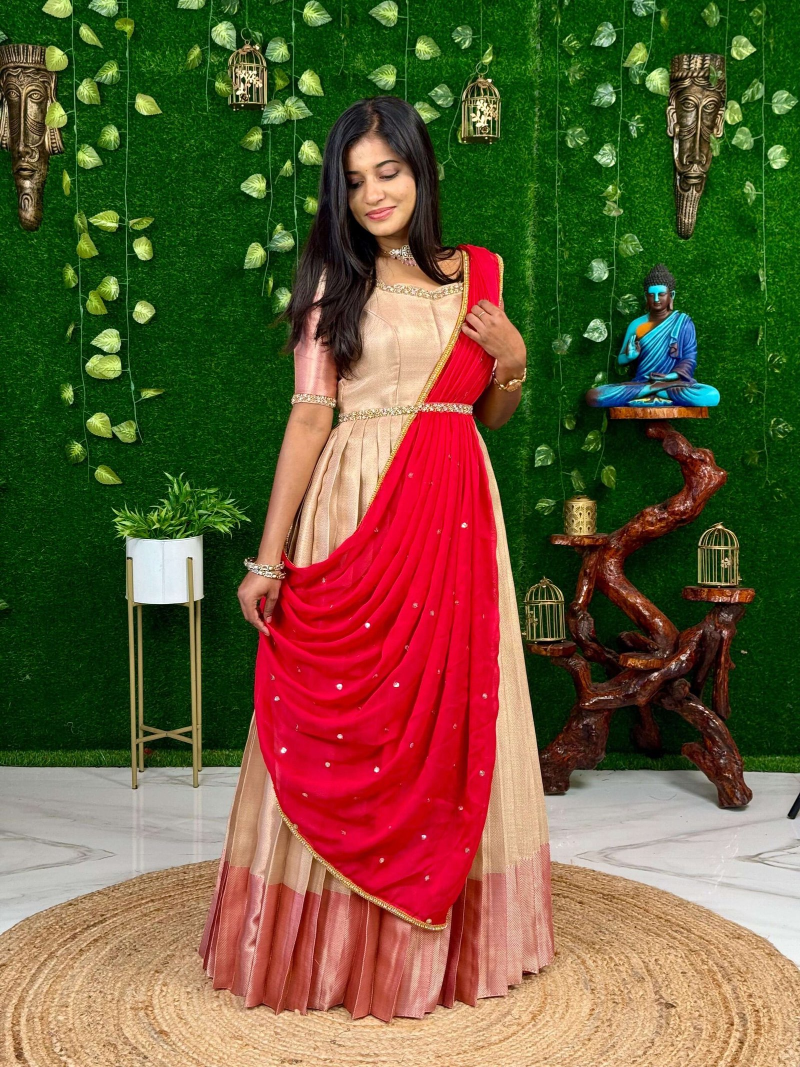 OFF WHITE & RANI PINK TISSUE (Maxi)