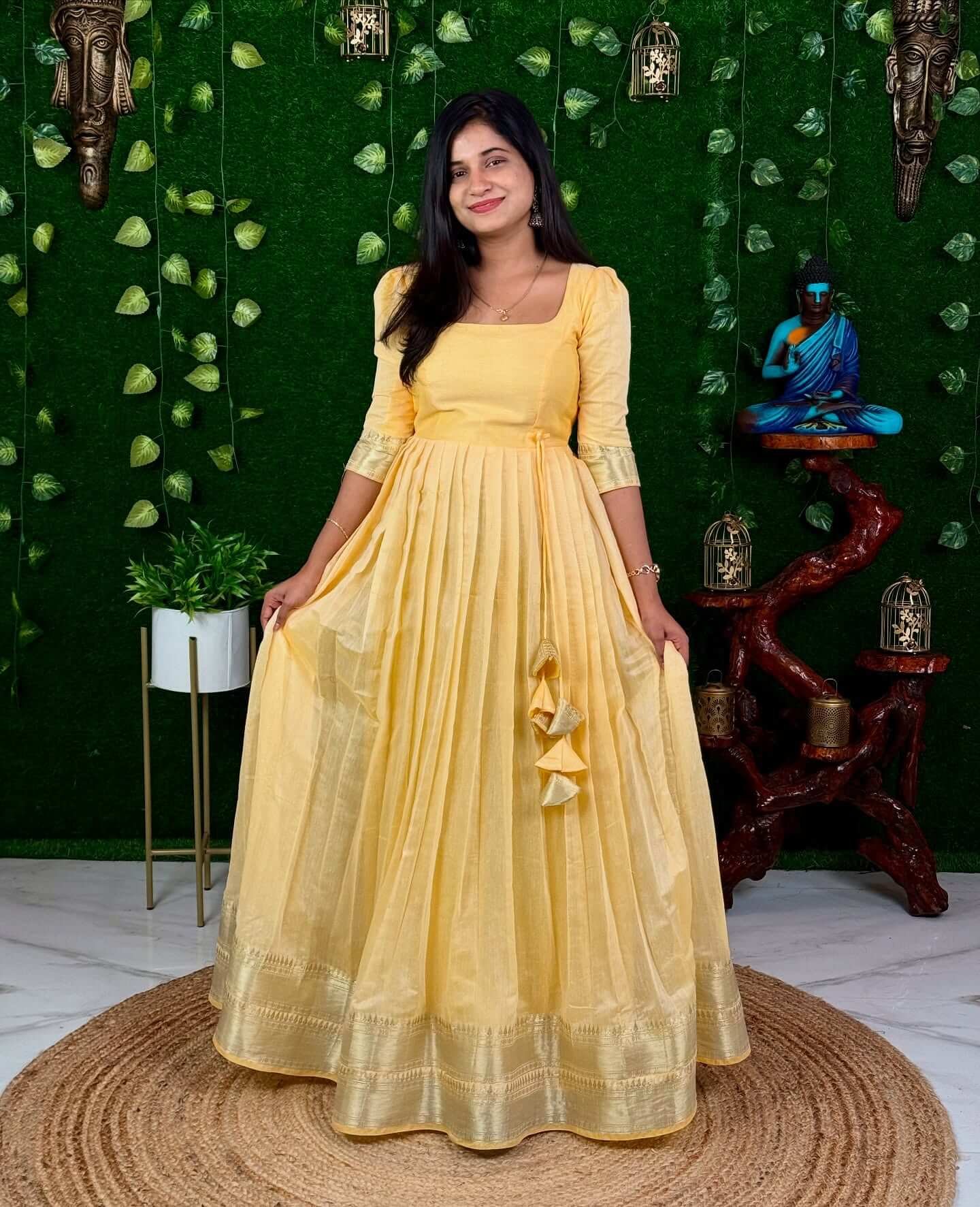 PASTEL COTTON MAXI - SANDAL YELLOW (Maxi)