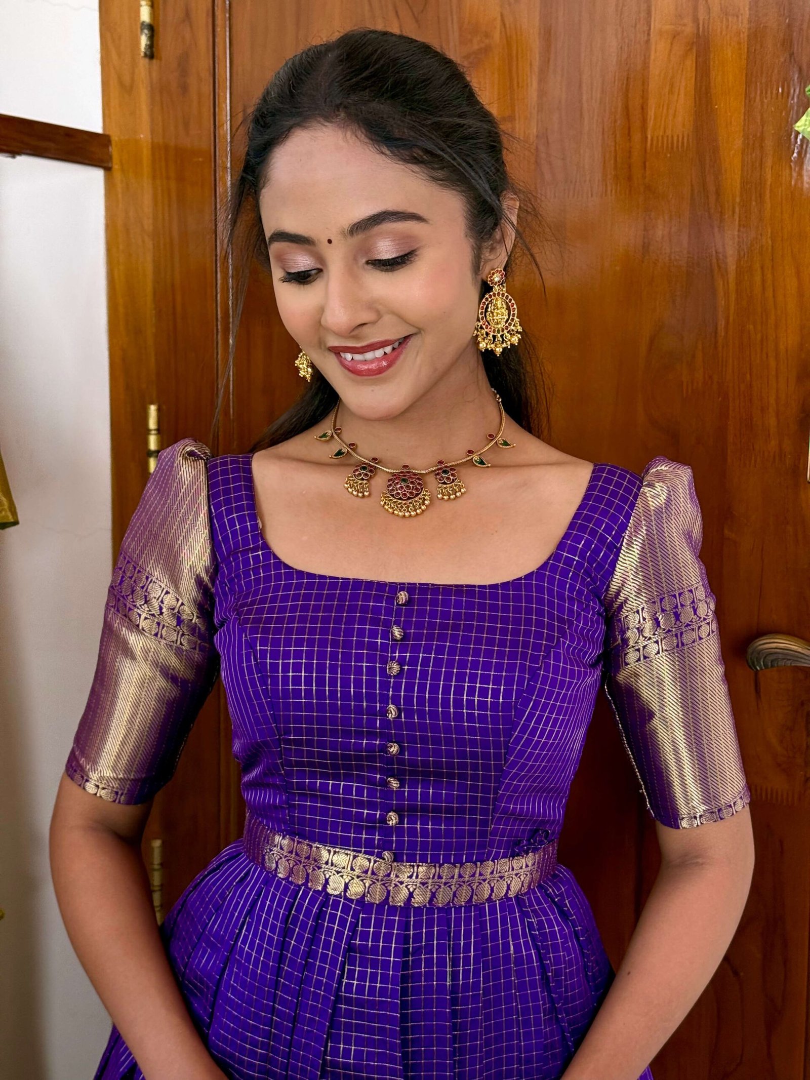 Zari Kattam Purple