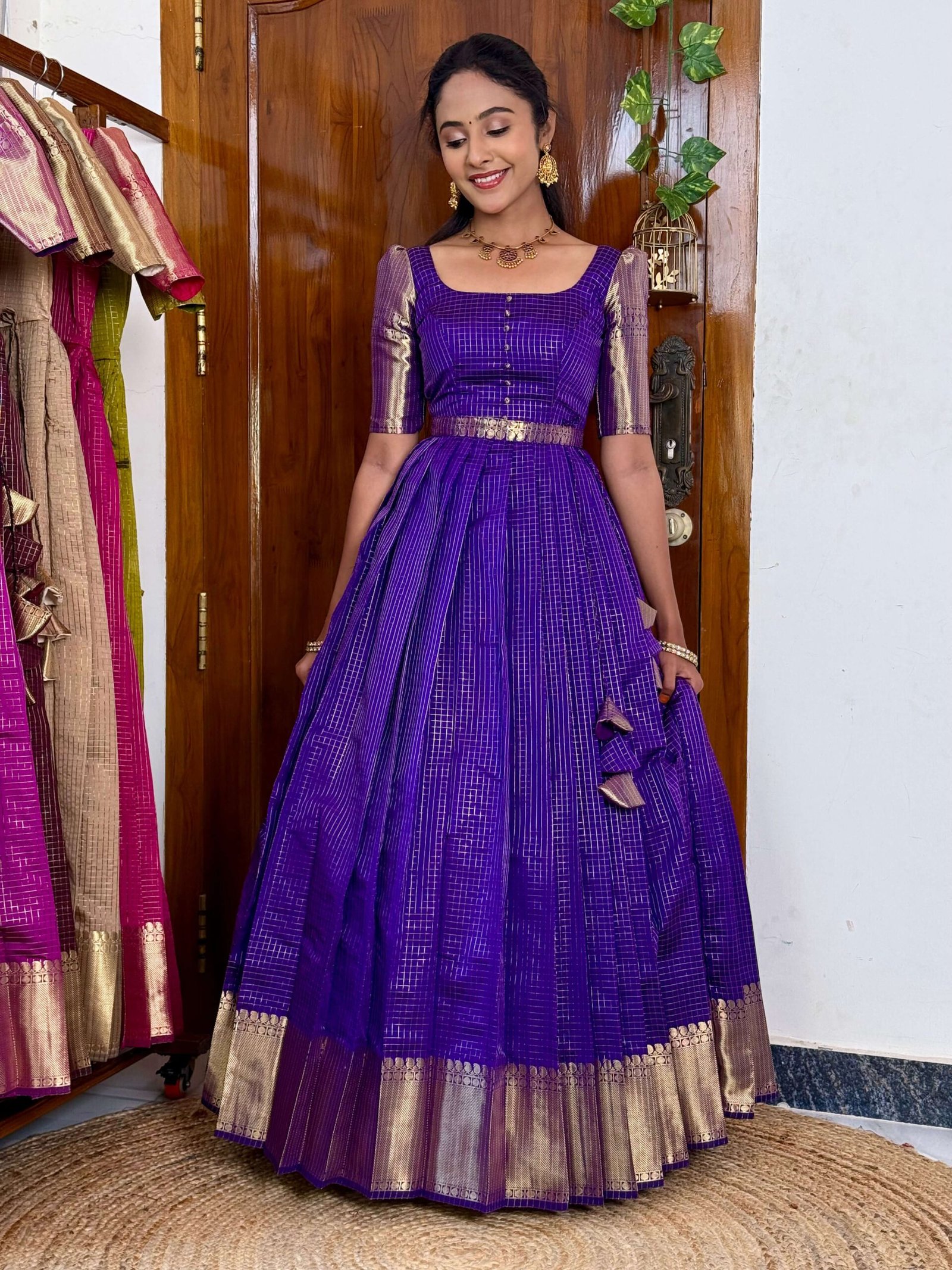 Zari Kattam Purple