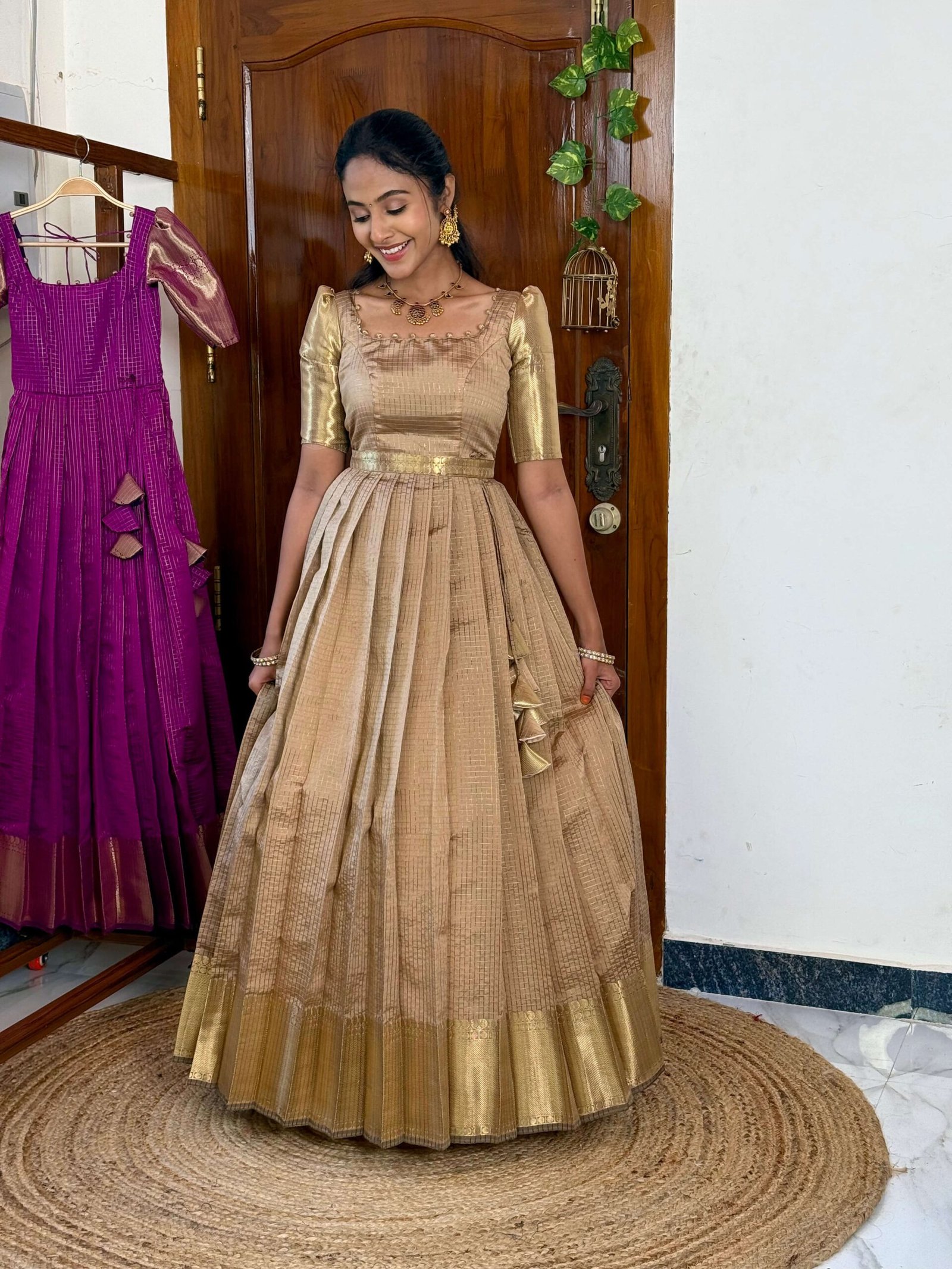 Zari Kattam Beige