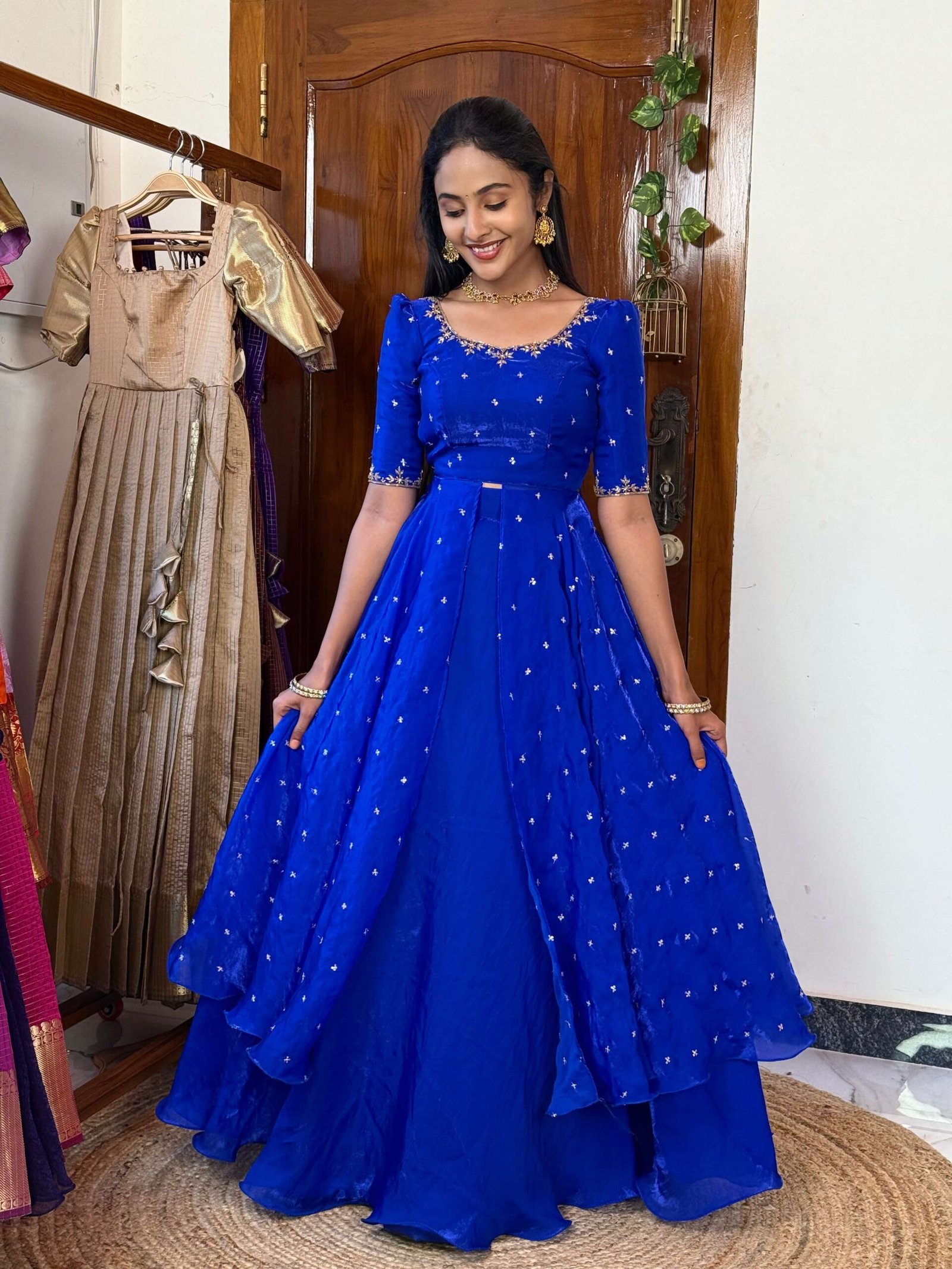 3 in 1 Blue AIRA Lehenga