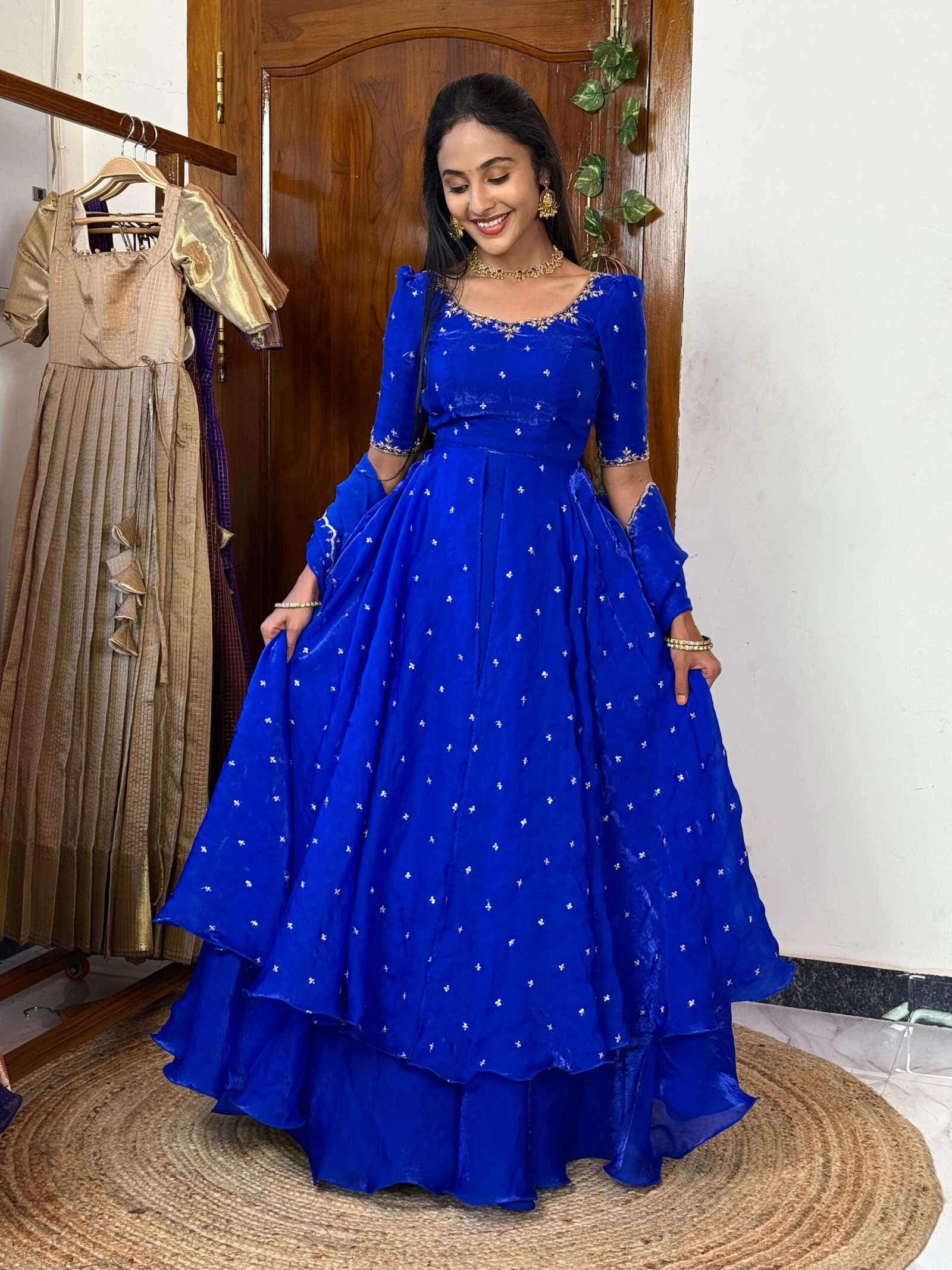 3 in 1 Blue AIRA Lehenga