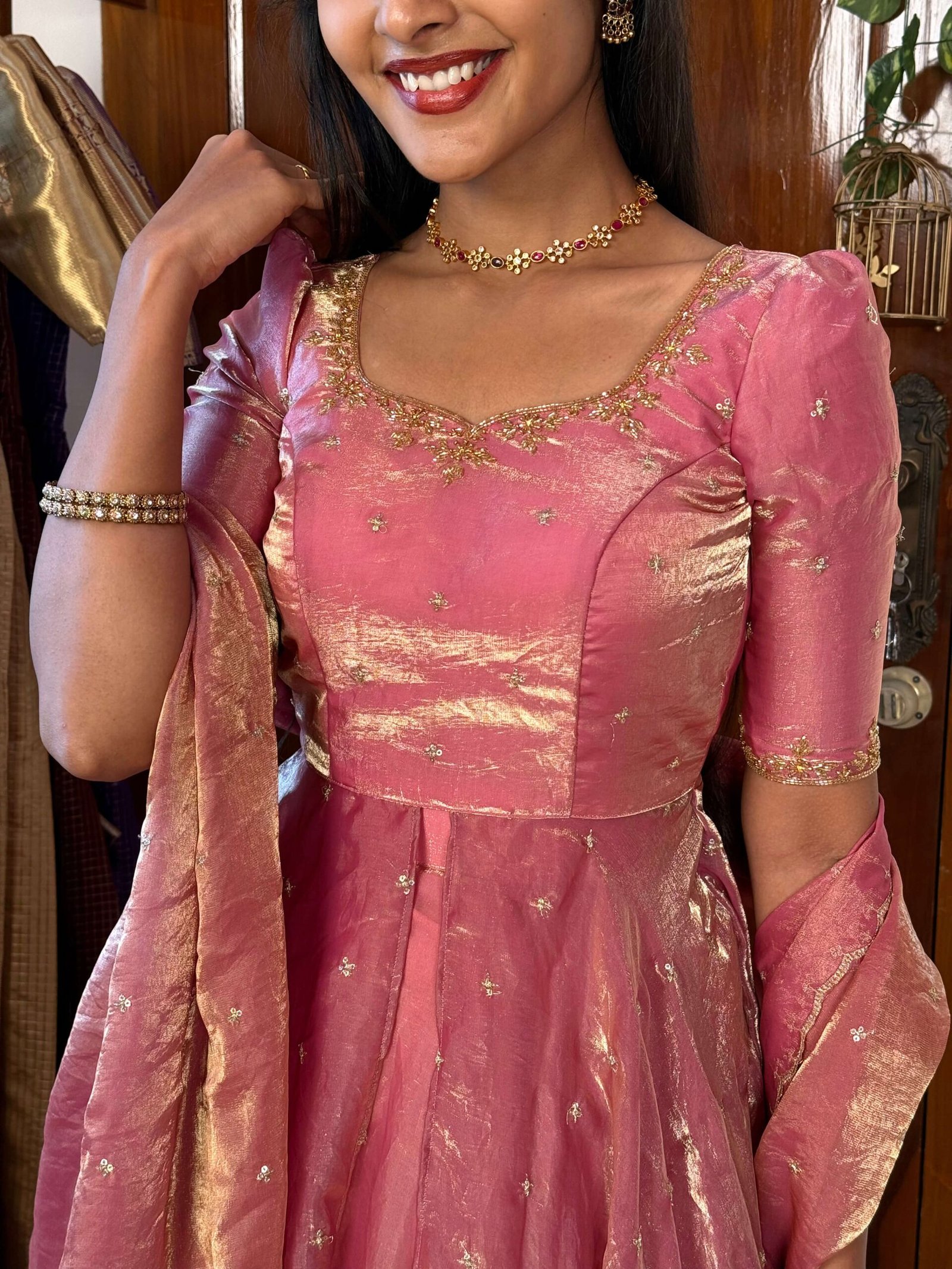 3 in 1 Pink AIRA Lehenga