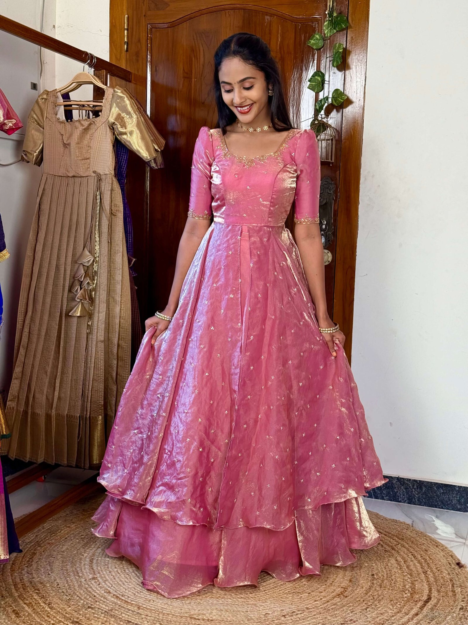 3 in 1 Pink AIRA Lehenga