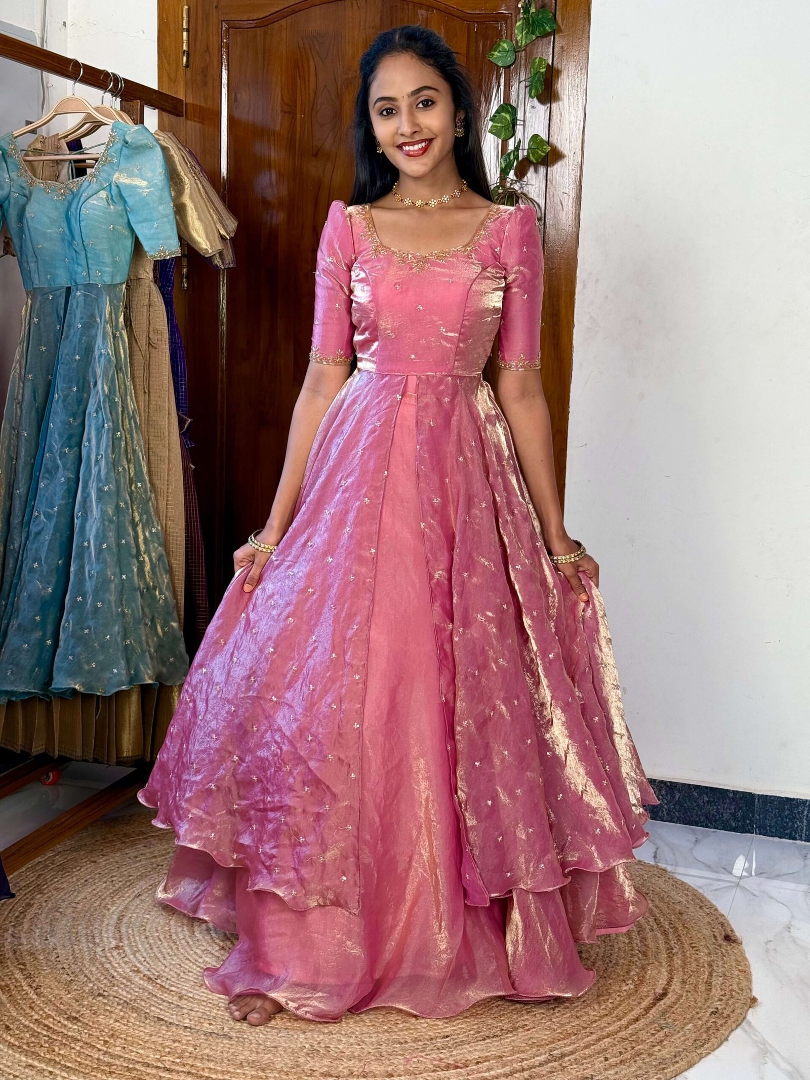 3 in 1 Pink AIRA Lehenga