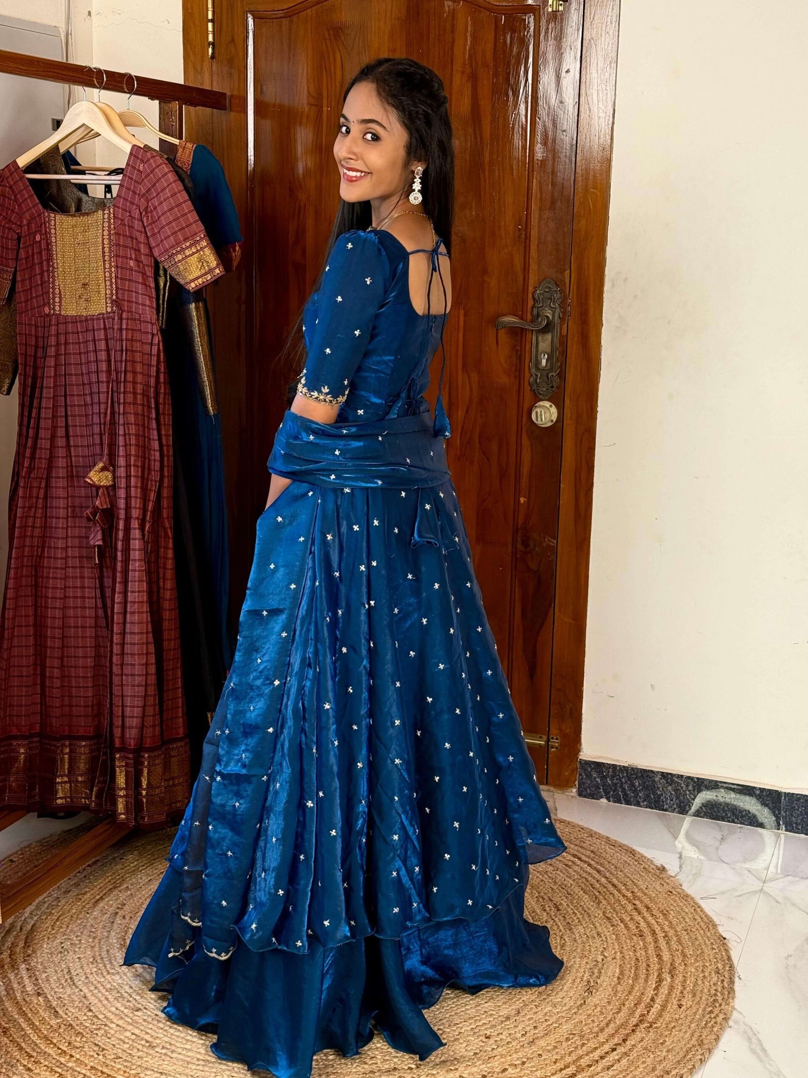 3 in 1 Blue AIRA Lehenga