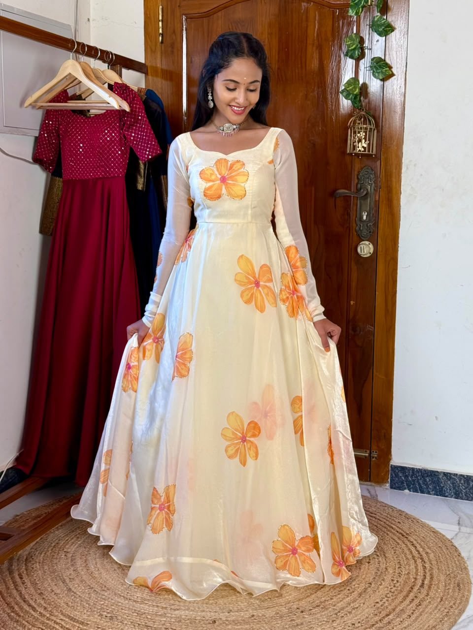 MALAR off white and yellow Maxi