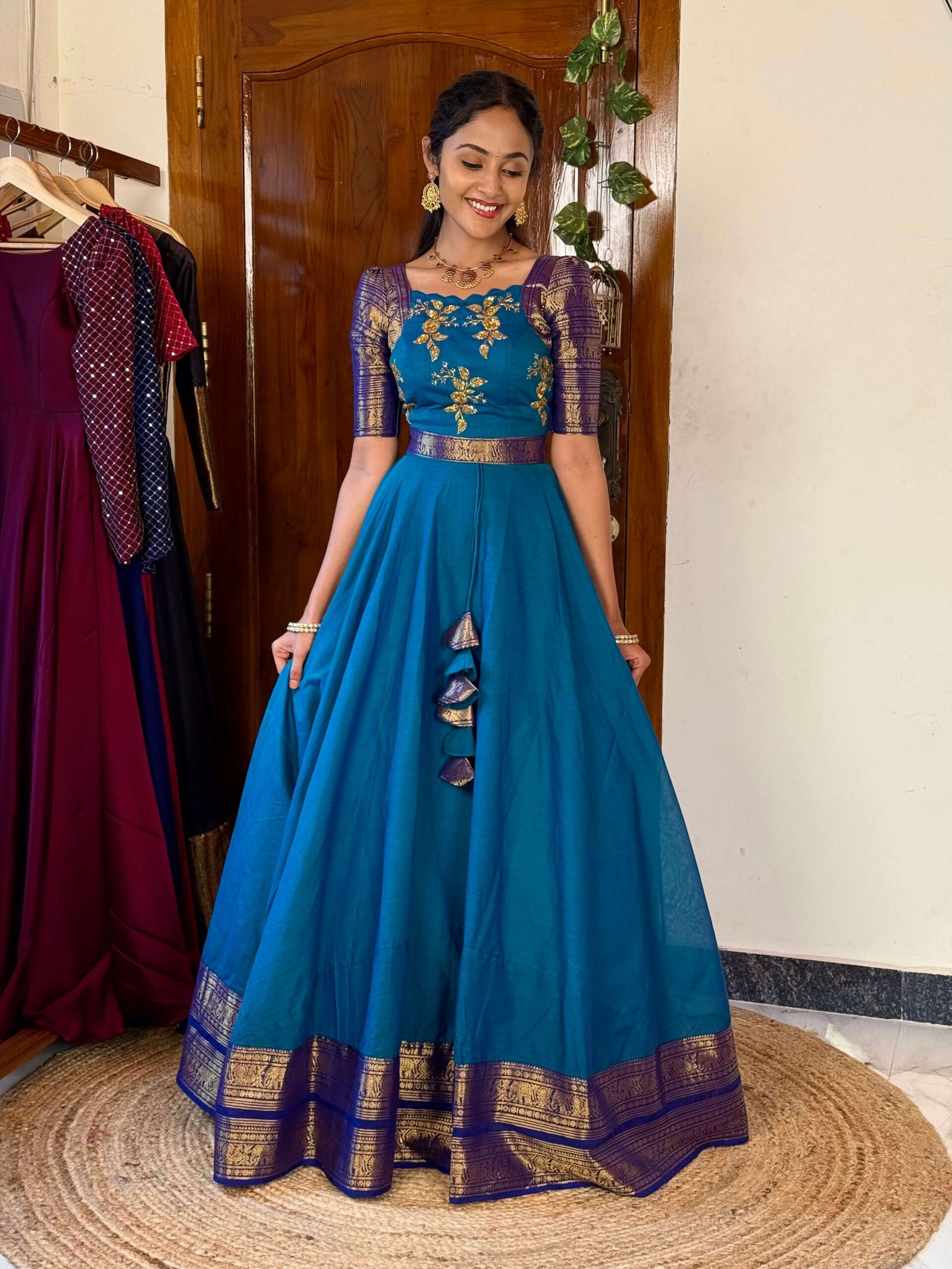 4 in 1 Dreamy layers Peacock and Pepsi blue set