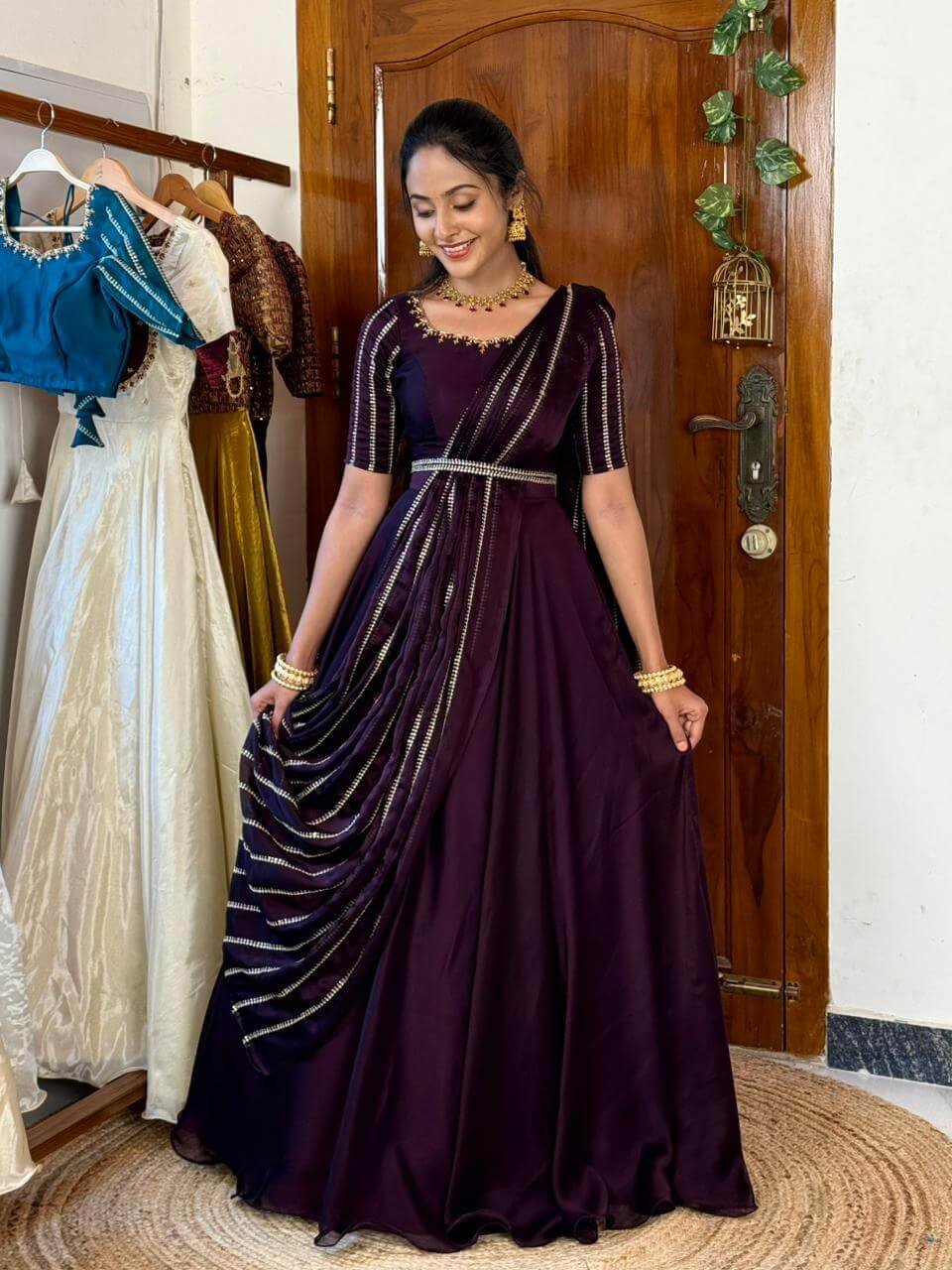 Yamini Java plum hand work MAXI