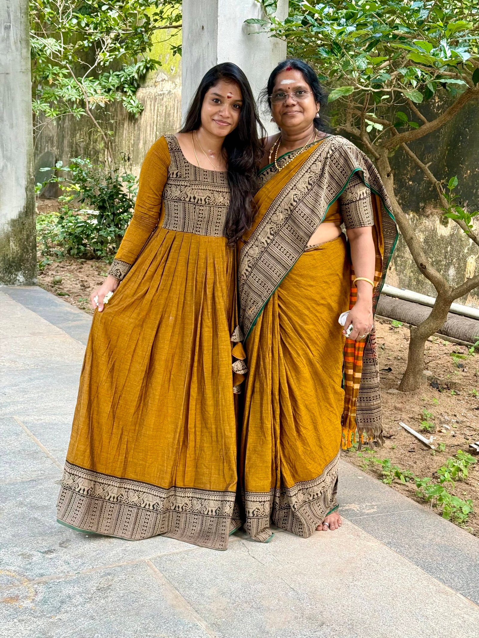 SIRPAM Saree - Mustard