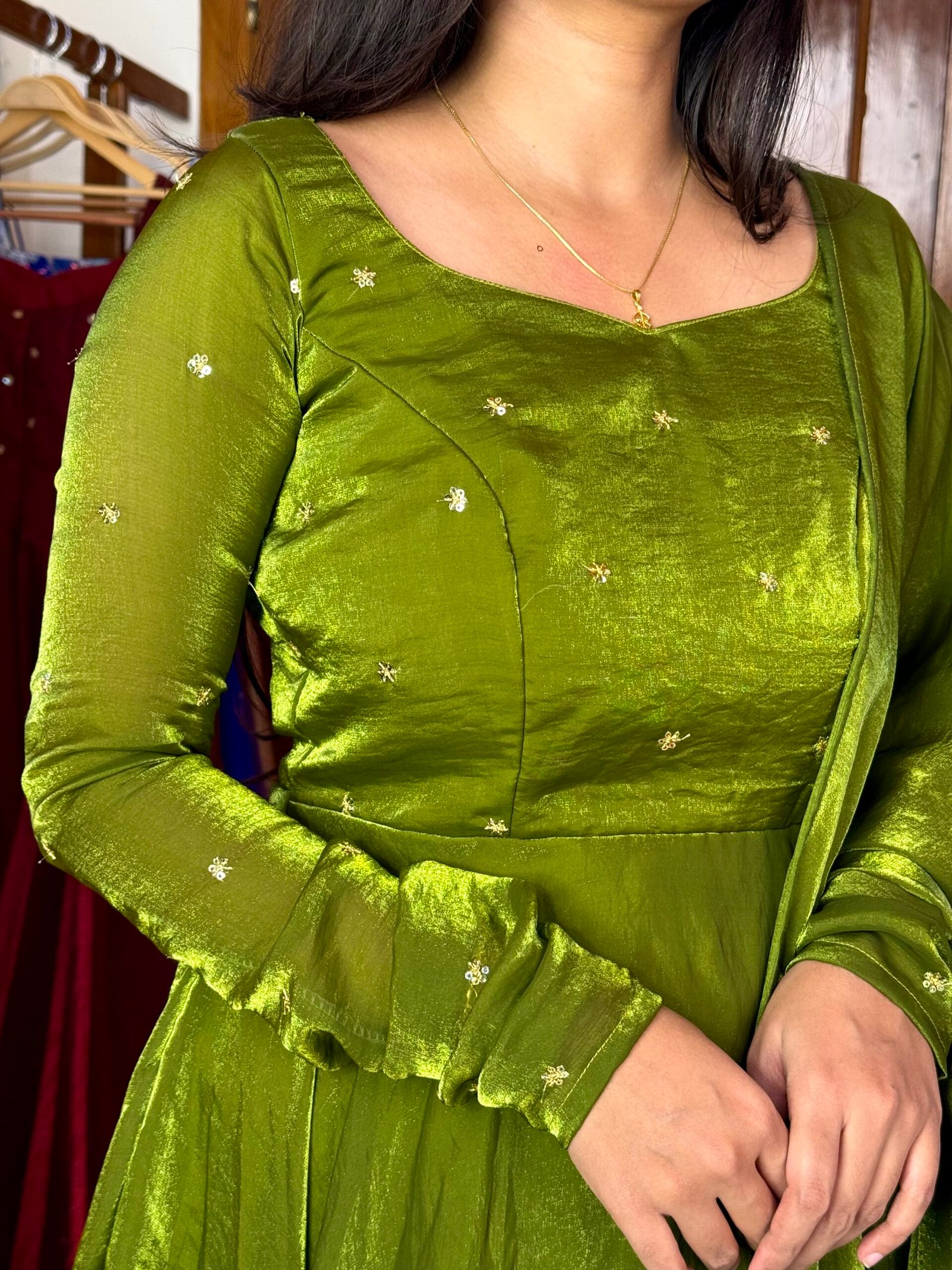 SPARROW - Mehendi green maxi