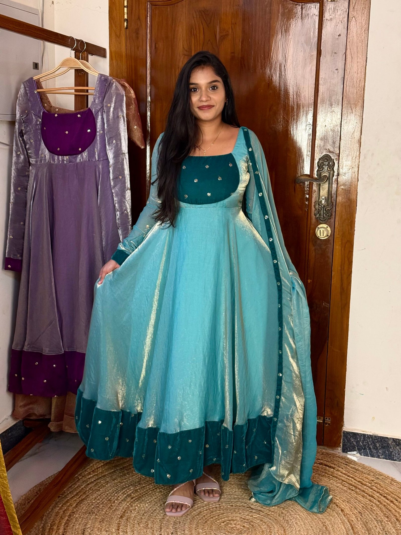 STAR - Ice blue Anarkali