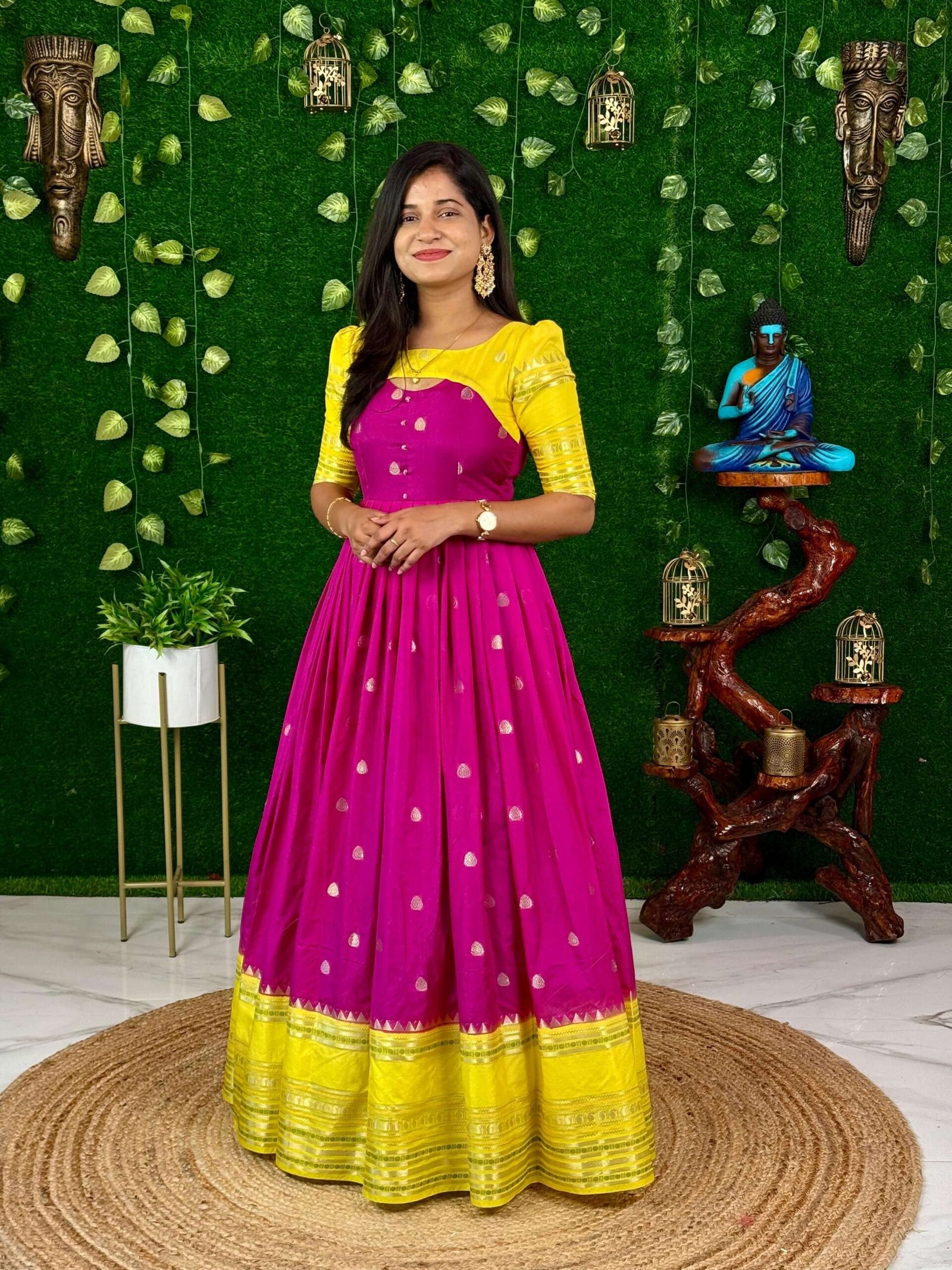 VINTAGE BEAUTY - LEMON YELLOW & MAGENTA (Maxi)