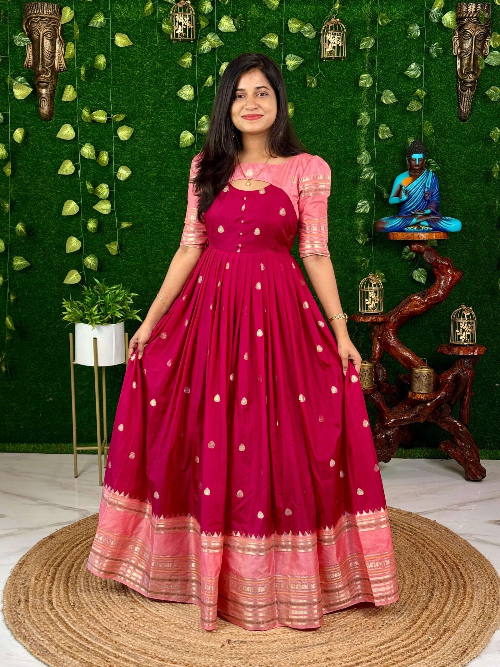 VINTAGE BEAUTY - RANI PINK & PINK (Maxi)