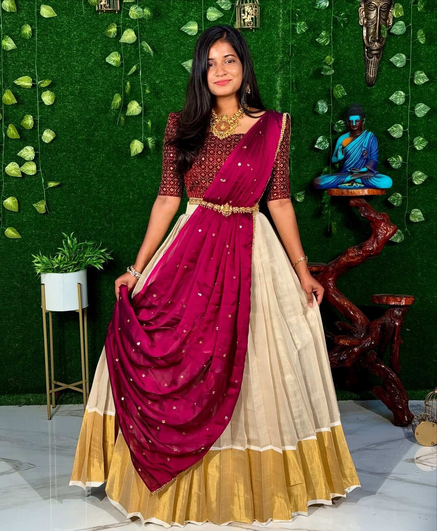 WINE ONAM (Lehenga)