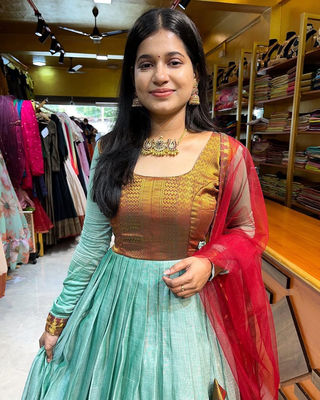 ZARI COTTON - Sea green (Maxi)