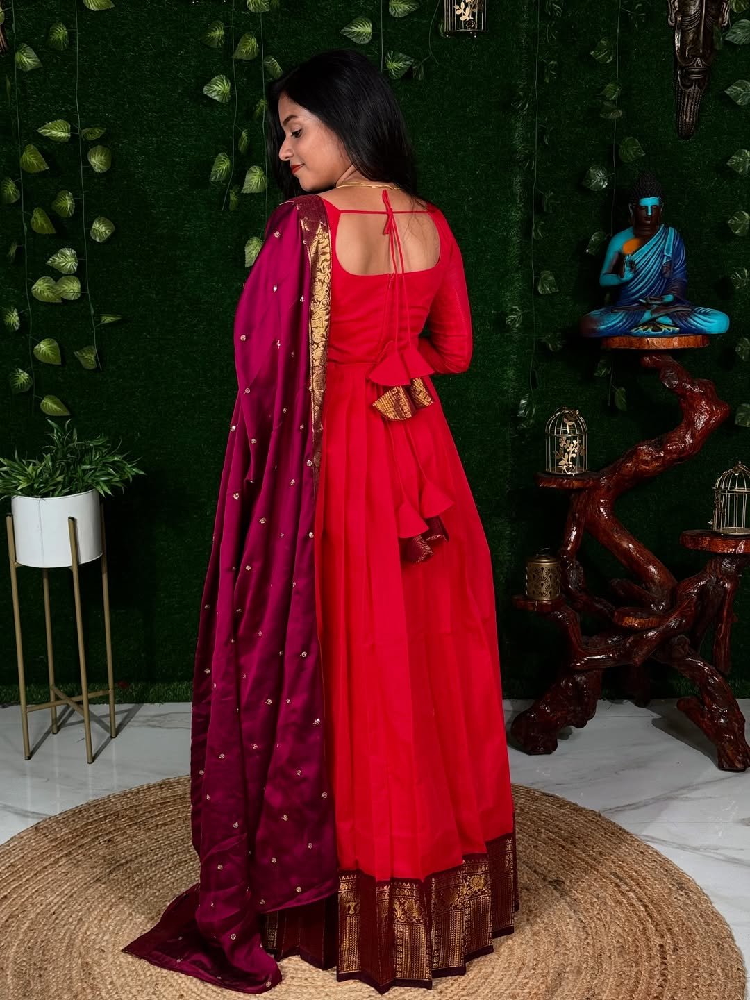 ZARI SIRPAM - RANI PINK (Maxi)